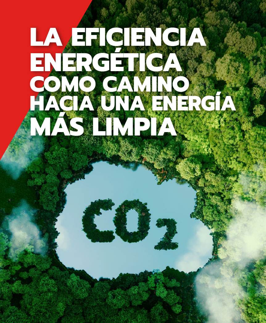 Representación de energía limpia y sostenibilidad basada en eficiencia energética